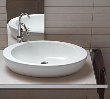 Hatria Nido umywalka stawiana na blat 75x37 Y0R2