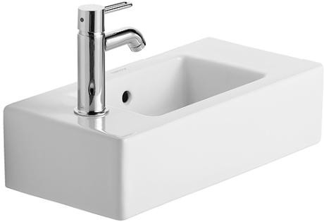 Duravit Vero umywalka mała 50cm 50x25 biały alpin wondergliss 07035000091