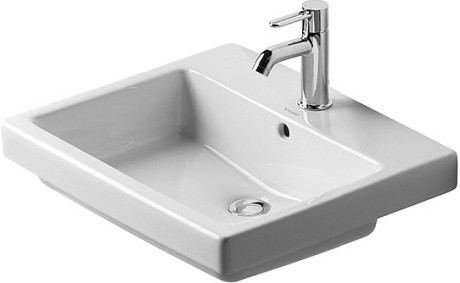 Duravit Vero umywalka wpuszczana w blat 55cm 55x46,5 biały alpin wondergliss 03155500001
