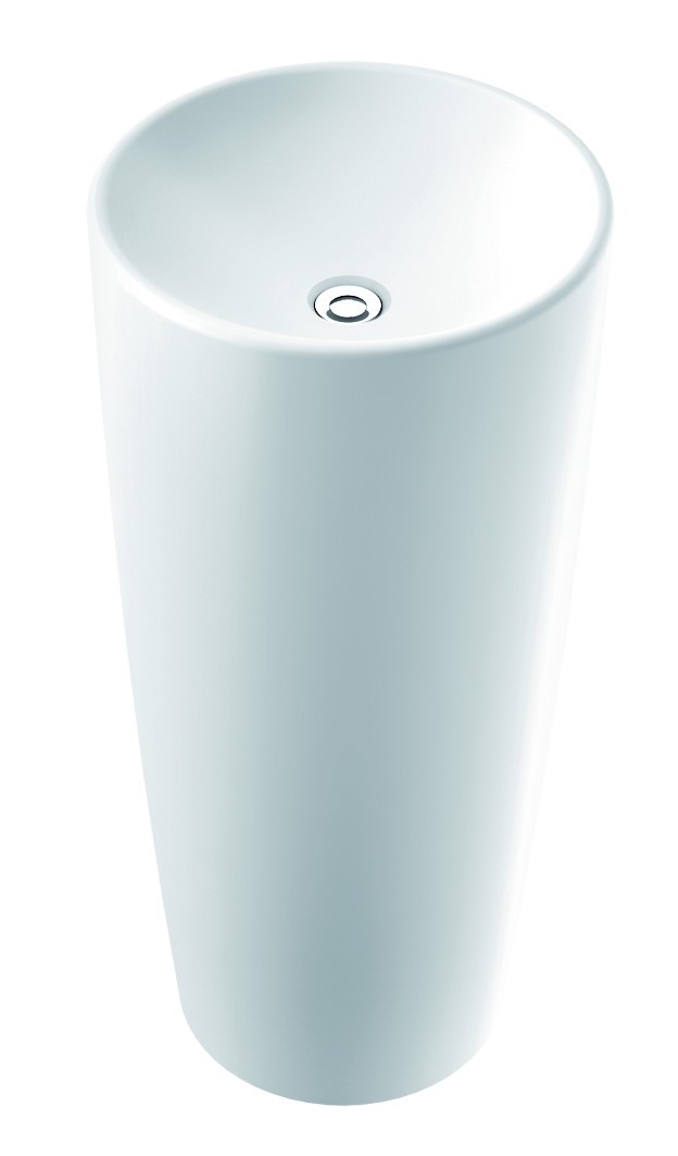 Marmorin Noemi umywalka wolnostojąca okrągła 40x40 cm Mineralicast 560 040 020 010