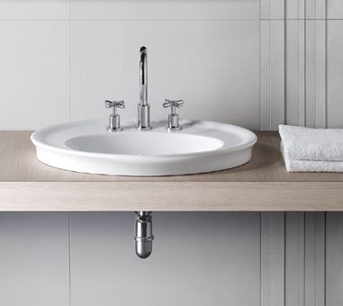 Hatria Dolcevita 65 umywalka wpuszczana w blat retro 65x48 Y0PL