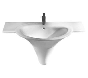 Hatria Sculture 110 umywalka z blatem ceramicznym 110x58,5 YR38