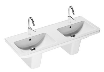 Hatria Erika PRO 120 umywalka podwójna 120x45 biały YXJC