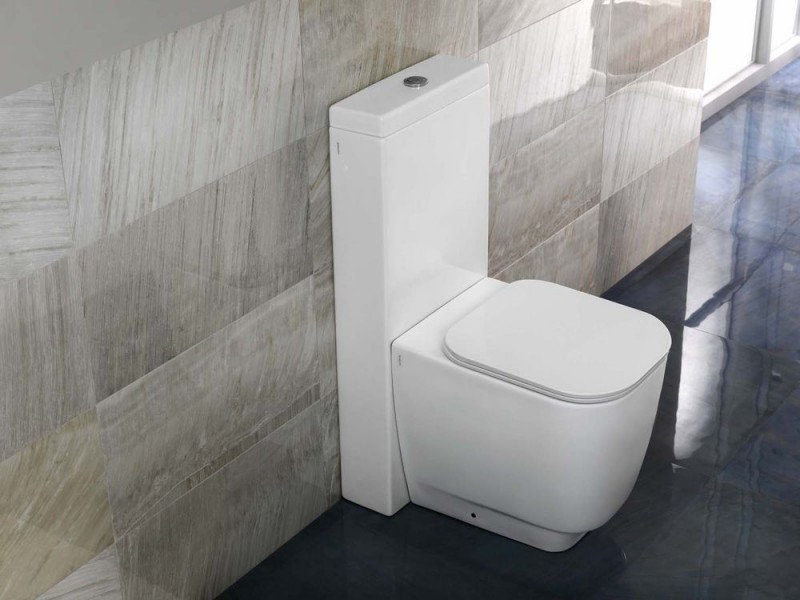 Hatria Monolith spłuczka ceramiczna do kompaktu zbiornik do muszli stojącej / dopływ z boku Y0YN