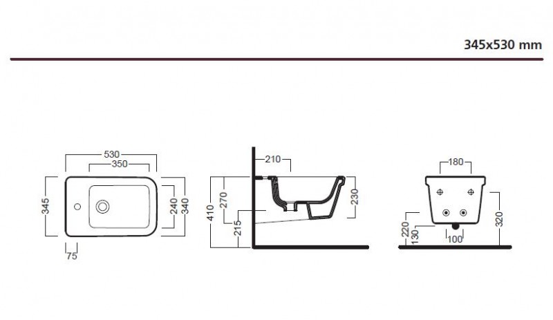 Hatria Erika PRO Q bidet wiszący biały YXHW