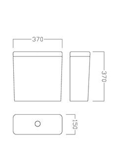 Hatria Erika Pro Q spłuczka z mechanizmem 3/6 l do kompaktu biały YXGR YXGV