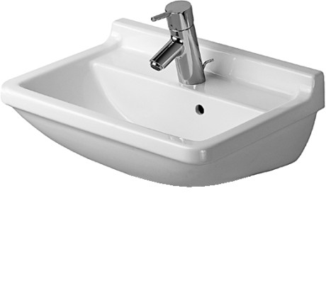 Duravit Starck 3 umywalka 50cm 50x36 biały alpin wondergliss 03005000001