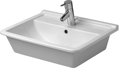 Duravit Starck 3 umywalka wpuszczana w blat 56cm 56x46 biały alpin 0302560000
