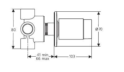 Ideal Standard czterodrożny przełącznik podtynkowy A2391NU