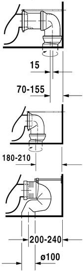 Duravit Starck 3 muszla WC stojąca typu kompakt biały alpin wondergliss 01280900001