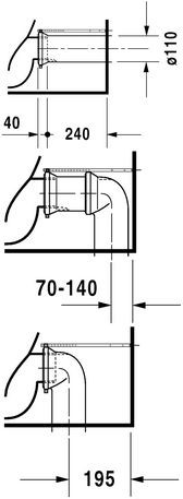 Duravit Starck 3 muszla WC stojąca typu kompakt biały alpin wondergliss 01280900001