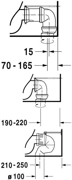 Duravit Starck 3 muszla WC Big Toilet stojąca typu kompakt biały alpin wondergliss 21040900001