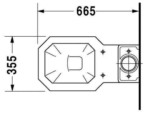 Duravit Seria 1930 muszla stojąca typu kompakt biały alpin wondergliss 02270100001
