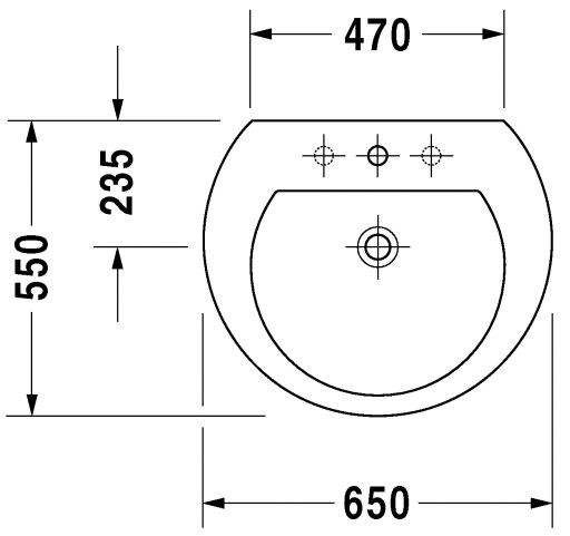 Duravit Darling New umywalka 65cm 65x54 biały alpin wondergliss 26216500001