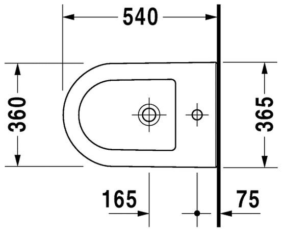 Duravit Darling New bidet wiszący biały alpin 2249150000