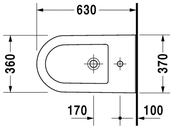 Duravit Darling New bidet stojący biały alpin 2251100000