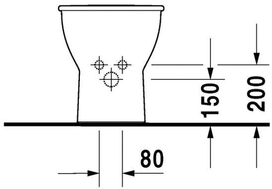 Duravit Darling New bidet stojący biały alpin wondergliss 22511000001