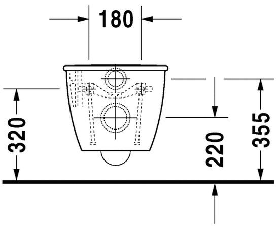 Duravit Darling New muszla wisząca biały alpin 2545090000