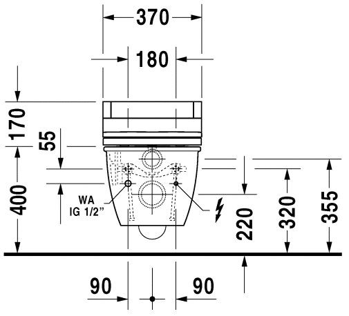 Duravit Darling New muszla wisząca biały alpin 2544590000