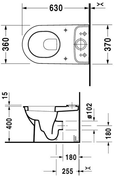 Duravit Darling New muszla stojąca typu kompakt biały alpin wondergliss 21380900001