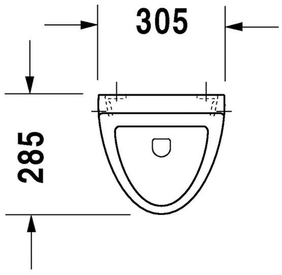 Duravit Darling New pisuar Fizz biały alpin wondergliss 08233600001