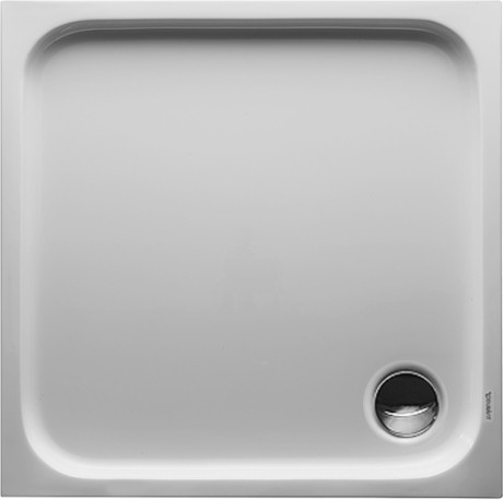 Duravit D-Code brodzik kwadratowy 80x80 biały alpin 720101000000000