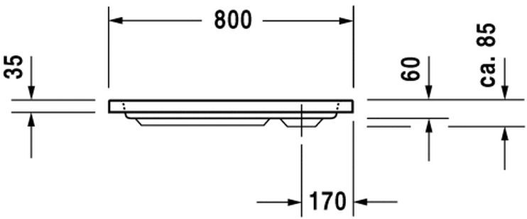 Duravit D-Code brodzik kwadratowy 80x80 biały alpin 720101000000000