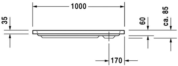 Duravit D-Code brodzik kwadratowy 100x100 biały alpin 720103000000000