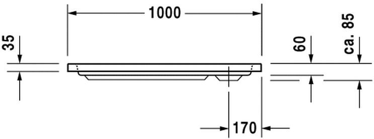 Duravit D-Code brodzik prostokątny 100x90 biały alpin 720107000000000