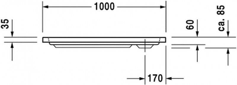 Duravit D-Code brodzik prostokątny 100x70 biały alpin antislip 720093000000001