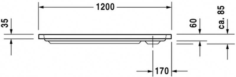 Duravit D-Code brodzik prostokątny 120x70 biały alpin antislip 720094000000001