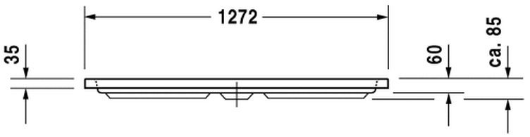 Duravit D-Code brodzik półokrągły 90x90 biały alpin antislip 720108000000001