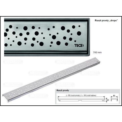 Tece Drainline ruszt odpływu liniowego do rynny prostej drops 150 cm stal szczotkowana 6 015 31