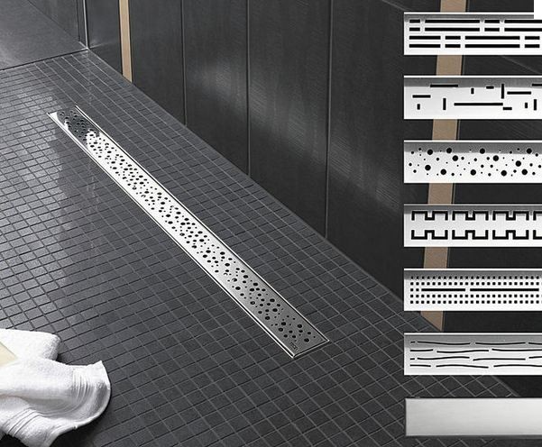 Tece Drainline ruszt odpływu liniowego do rynny prostej drops 150 cm stal szczotkowana 6 015 31