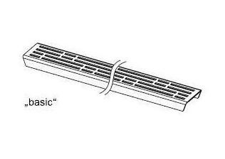 Tece Drainline ruszt odpływu liniowego do rynny prostej basic 100 cm stal szczotkowana 6 010 11