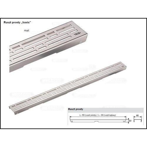 Tece Drainline ruszt odpływu liniowego do rynny prostej basic 150 cm stal szczotkowana 6 015 11