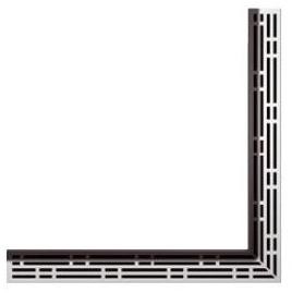 Tece Drainline ruszt odpływu liniowego do rynny kątowej basic 90x90 chrom połysk 6 109 10