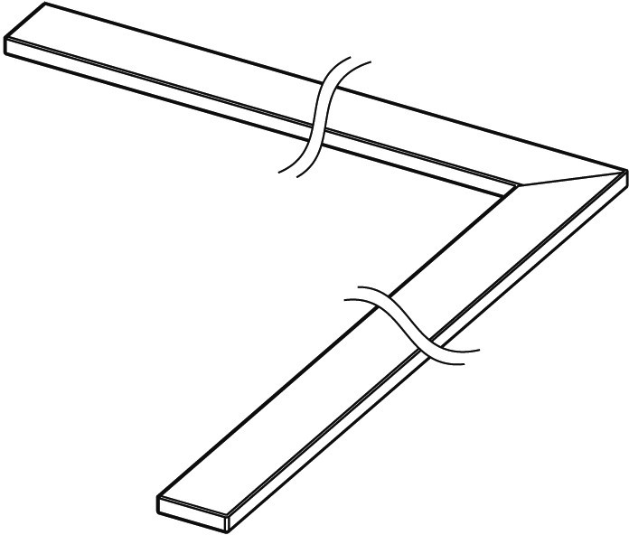 Tece Drainline ruszt odpływu liniowego do rynny kątowej steel II 100x100 chrom połysk 6 110 82