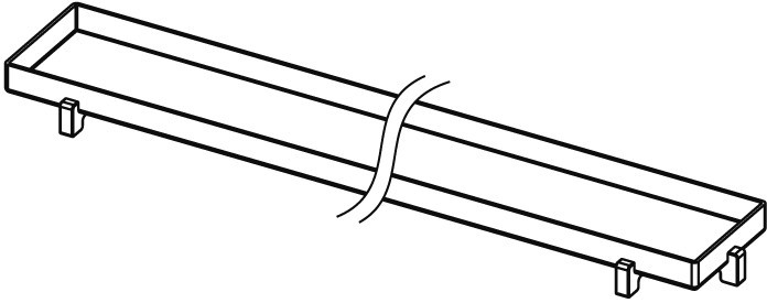 Tece Drainline ruszt odpływu liniowego do rynny prostej plate 90 cm 6 009 70