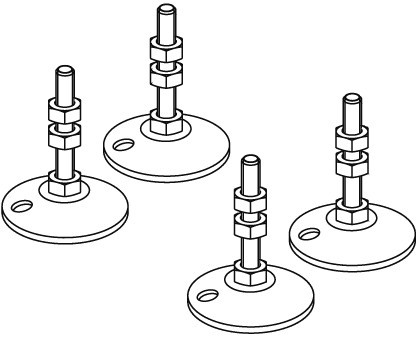 Tece Drainline stopki montażowe do rynien 137-184mm 6 600 04