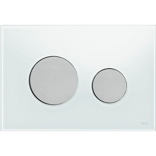 Tece Loop przycisk spłukujący do stelaża WC szkło białe przyciski chrom mat 9240659