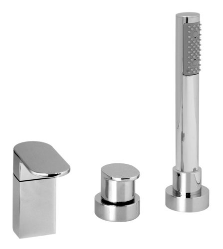 Vado Life bateria wannowa trzyotworowa chrom LIF-132/NS-C/P