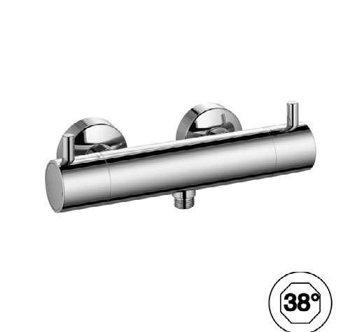 Kludi Bozz jednouchwytowa bateria prysznicowa termostatyczna ścienna chrom 35 203 05 38