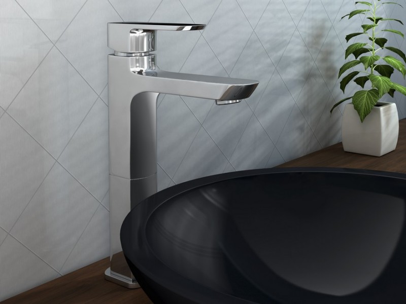 Kohlman Foxal bateria umywalkowa wysoka chrom QB170F