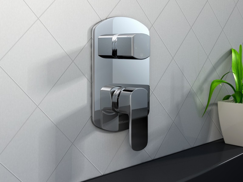 Kohlman Foxal bateria wannowo-prysznicowa trójdrożna podtynkowa chrom QW211F