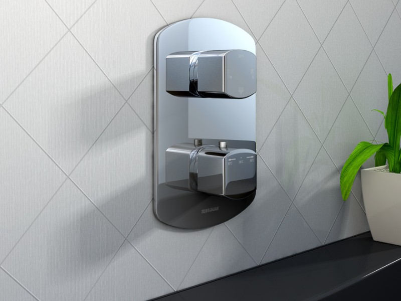 Kohlman Foxal termostatyczna bateria 3-drozżna podtynkowa chrom QW433F