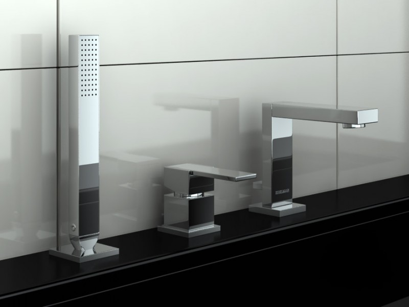 Kohlman Excelent bateria wannowa 3-otworowa chrom QB241H