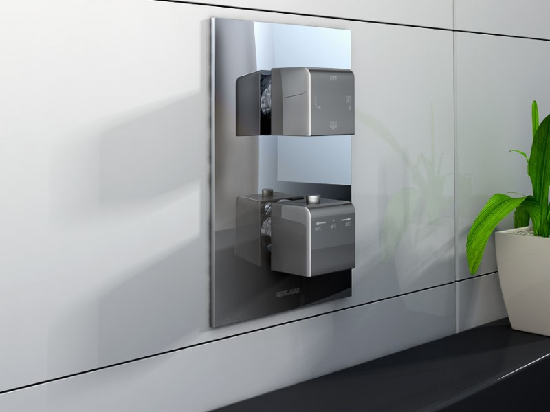 Kohlman Excelent termostatyczna bateria 3-drożna podtynkowa chrom QW433H