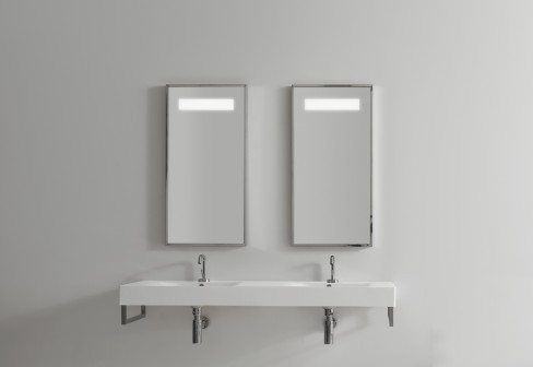 Kerasan Cento umywalka podwójna 140x45 biały 3536