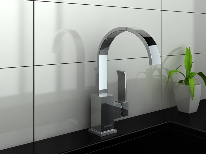 Kohlman Axis bateria umywalkowa wysoka chrom QB150N